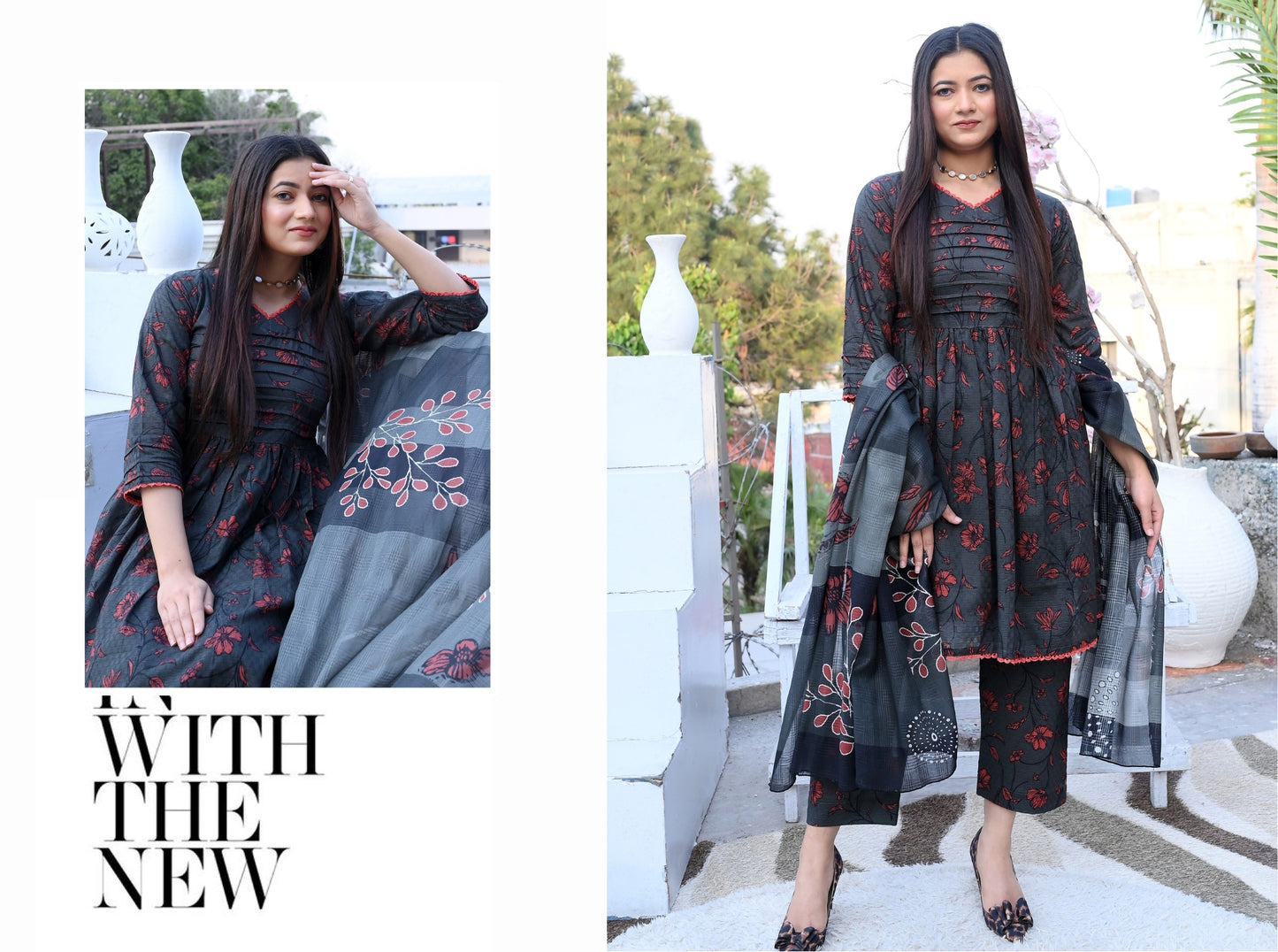 ✨ Mustani | 3-Piece Unstitched Suit with Vell Dupatta ✨ 🌸 Digitally Printed | Box Design | Elegant Look 🌸