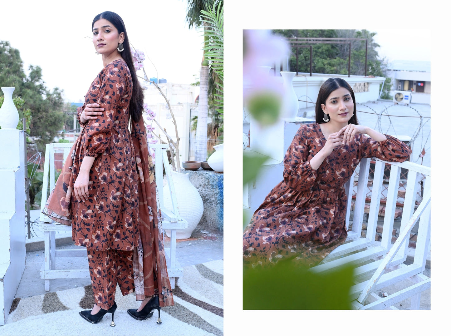 ✨ Mustani | 3-Piece Unstitched Suit with Vell Dupatta ✨ 🌸 Digitally Printed | Box Design | Elegant Look 🌸