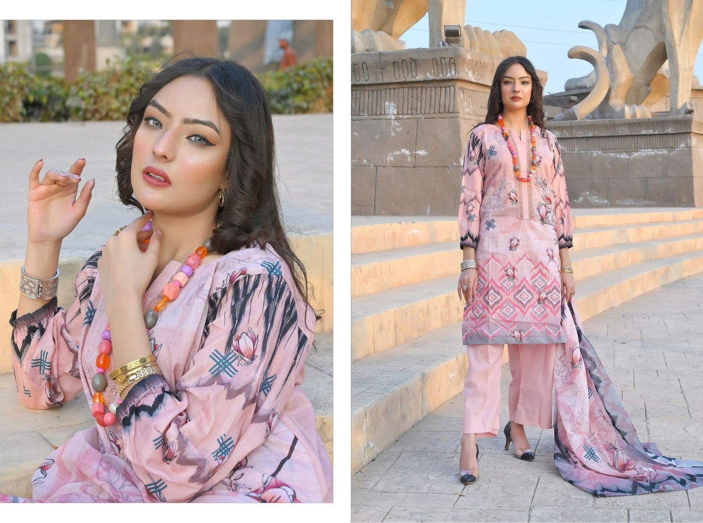 ๐ธ Khwaahish - Elegant 3-Piece Unstitched Suit ๐ธ