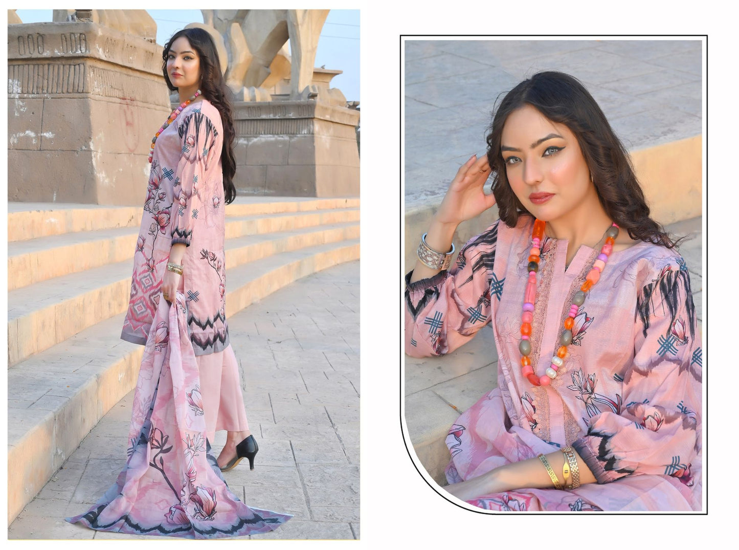 ๐ธ Khwaahish - Elegant 3-Piece Unstitched Suit ๐ธ