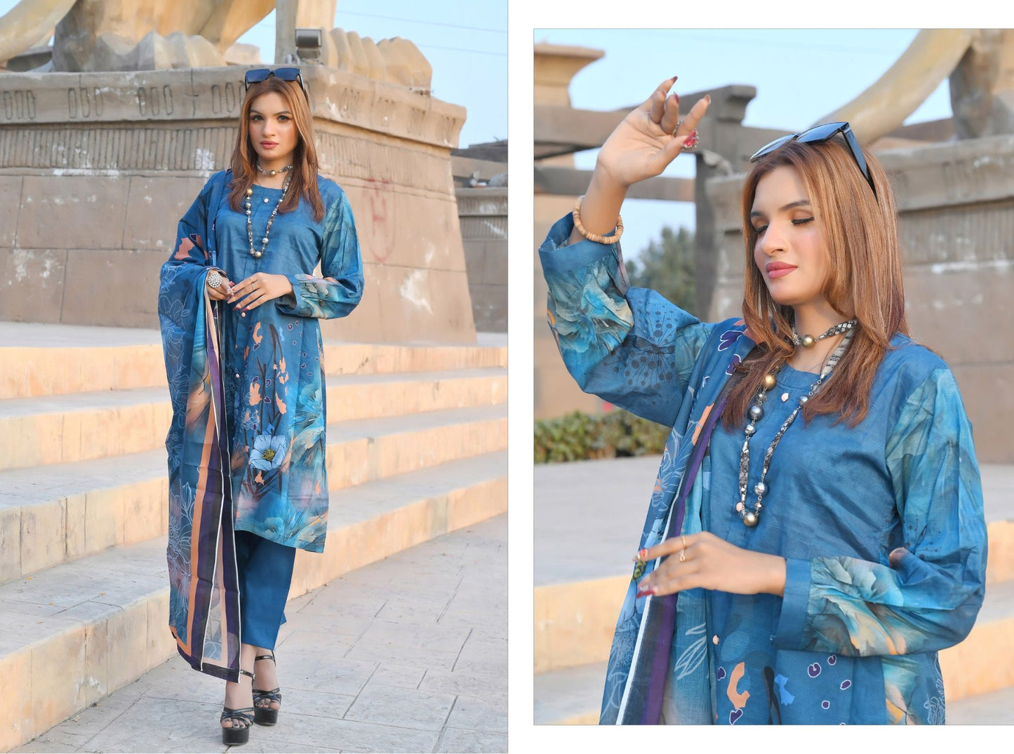 ๐ธ Khwaahish - Elegant 3-Piece Unstitched Suit ๐ธ