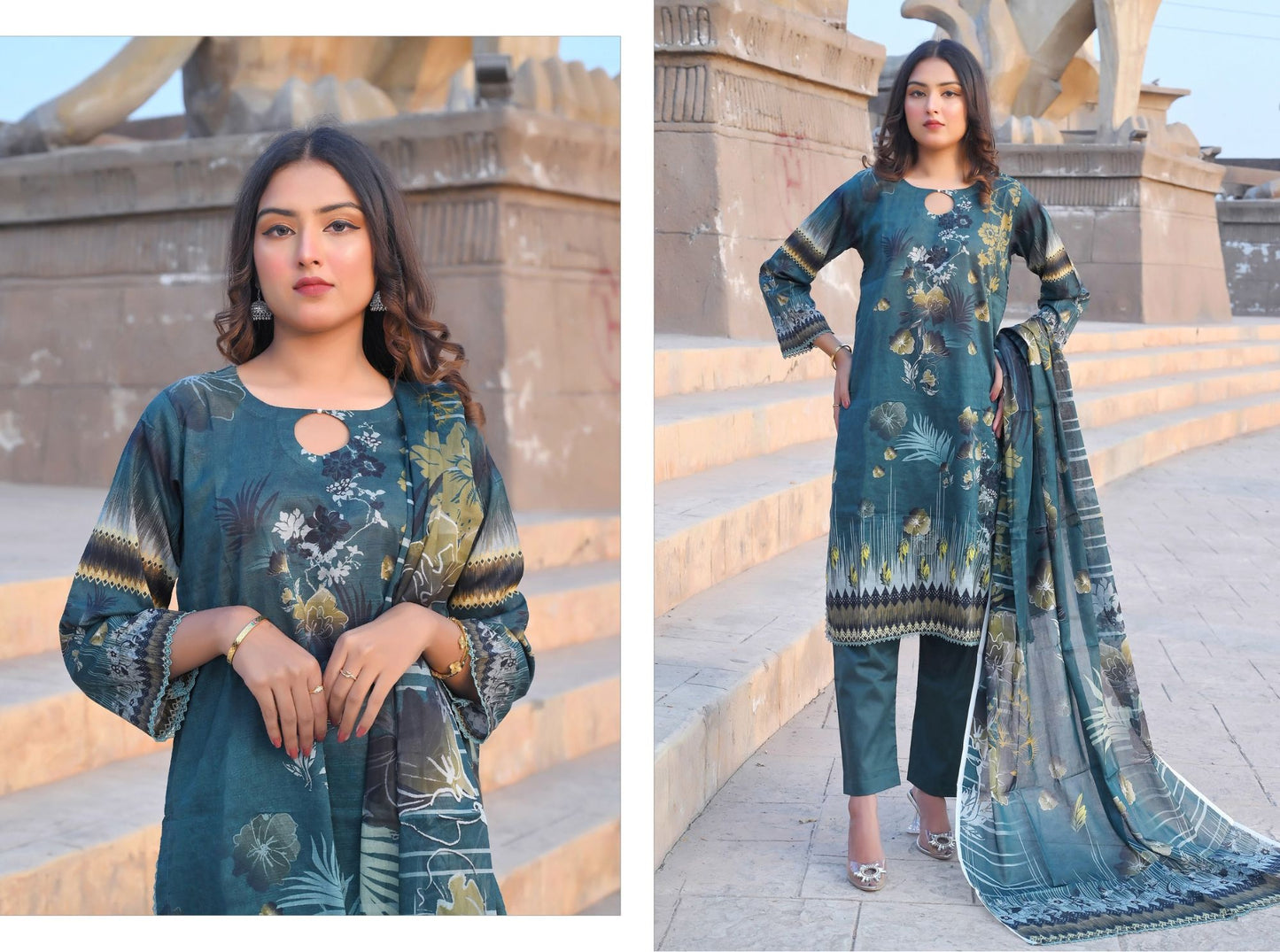 ๐ธ Khwaahish - Elegant 3-Piece Unstitched Suit ๐ธ
