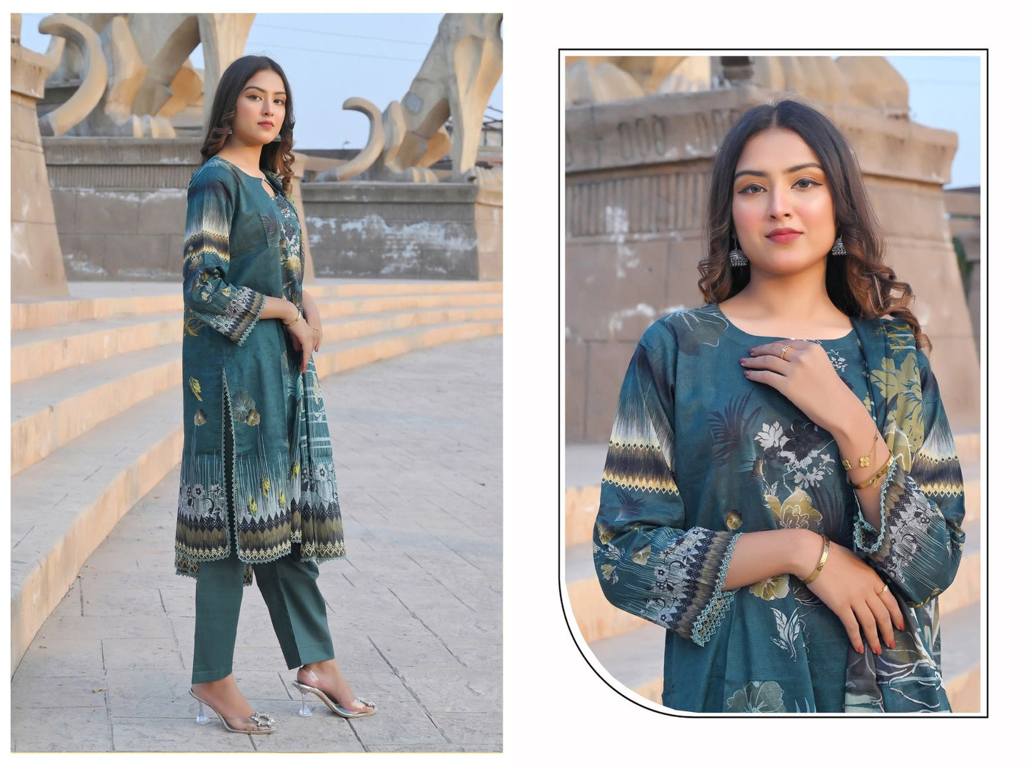 ๐ธ Khwaahish - Elegant 3-Piece Unstitched Suit ๐ธ