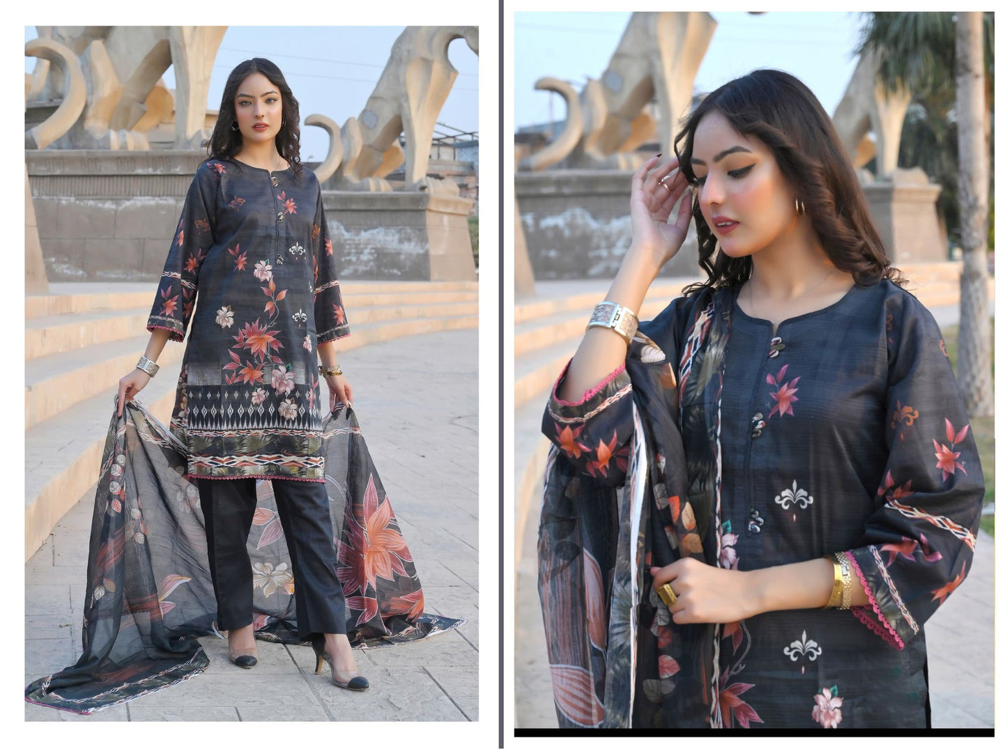 ๐ธ Khwaahish - Elegant 3-Piece Unstitched Suit ๐ธ