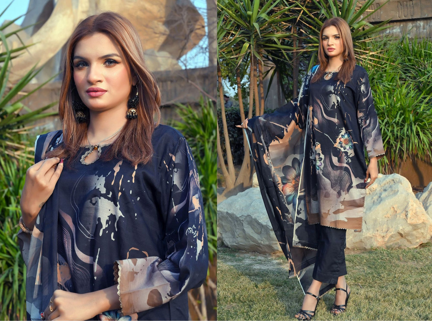 ๐ธ Khwaahish - Elegant 3-Piece Unstitched Suit ๐ธ