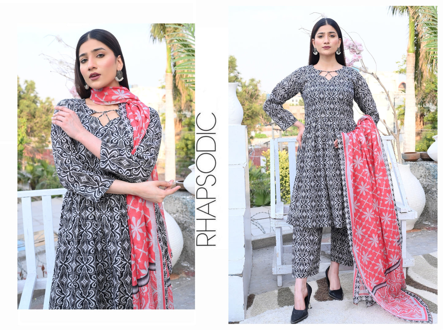 ✨ Mustani | 3-Piece Unstitched Suit with Vell Dupatta ✨ 🌸 Digitally Printed | Box Design | Elegant Look 🌸