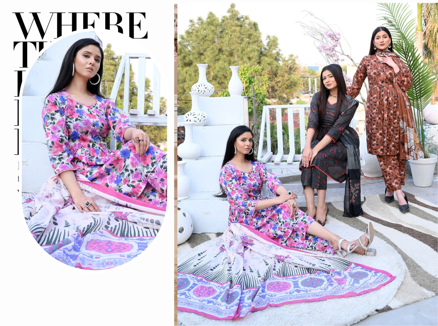 ✨ Mustani | 3-Piece Unstitched Suit with Vell Dupatta ✨ 🌸 Digitally Printed | Box Design | Elegant Look 🌸