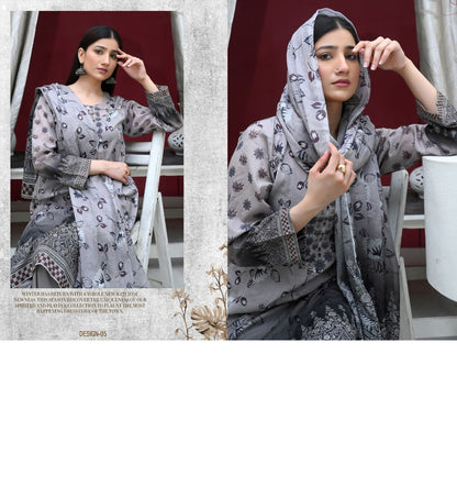 ✨ Tabeer | 3-Piece Unstitched Suit with Box Style Vell Dupatta ✨