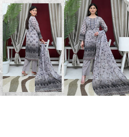 ✨ Tabeer | 3-Piece Unstitched Suit with Box Style Vell Dupatta ✨