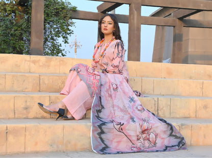 🌸 Khwaahish - Elegant 3-Piece Unstitched Suit 🌸