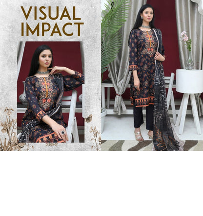 ✨ Tabeer | 3-Piece Unstitched Suit with Box Style Vell Dupatta ✨