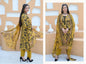 Florence - Festive Embroidered Luxury Lawn (Mustard Black)