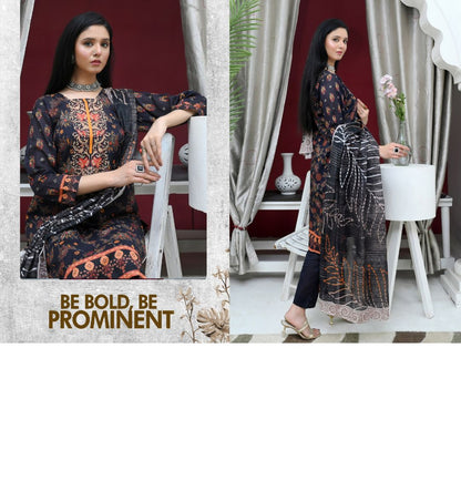 ✨ Tabeer | 3-Piece Unstitched Suit with Box Style Vell Dupatta ✨