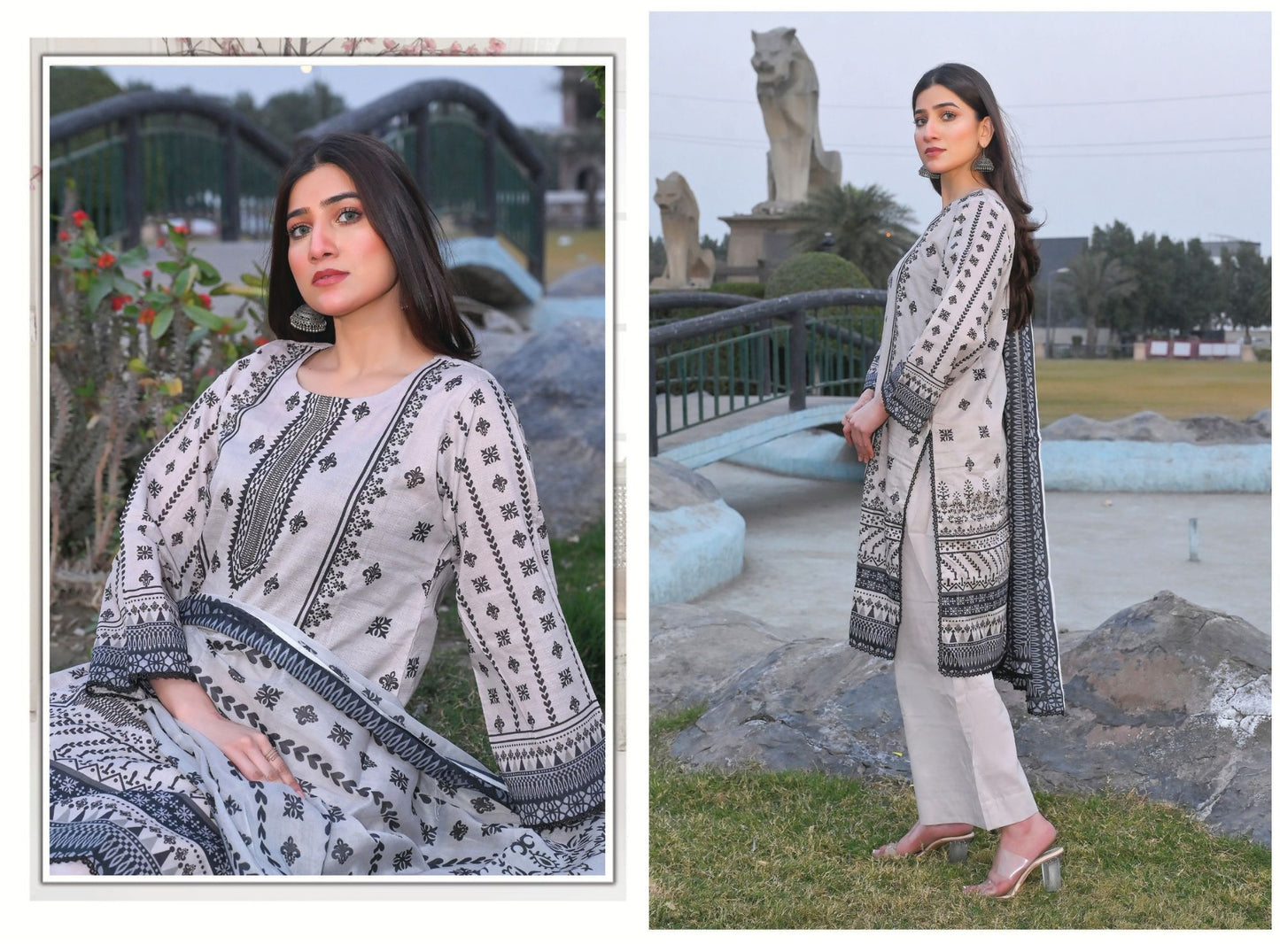 Grand Volume - Premium Unstitched Lawn Suit | 3 Piece Summer Collection by Zara Ansari