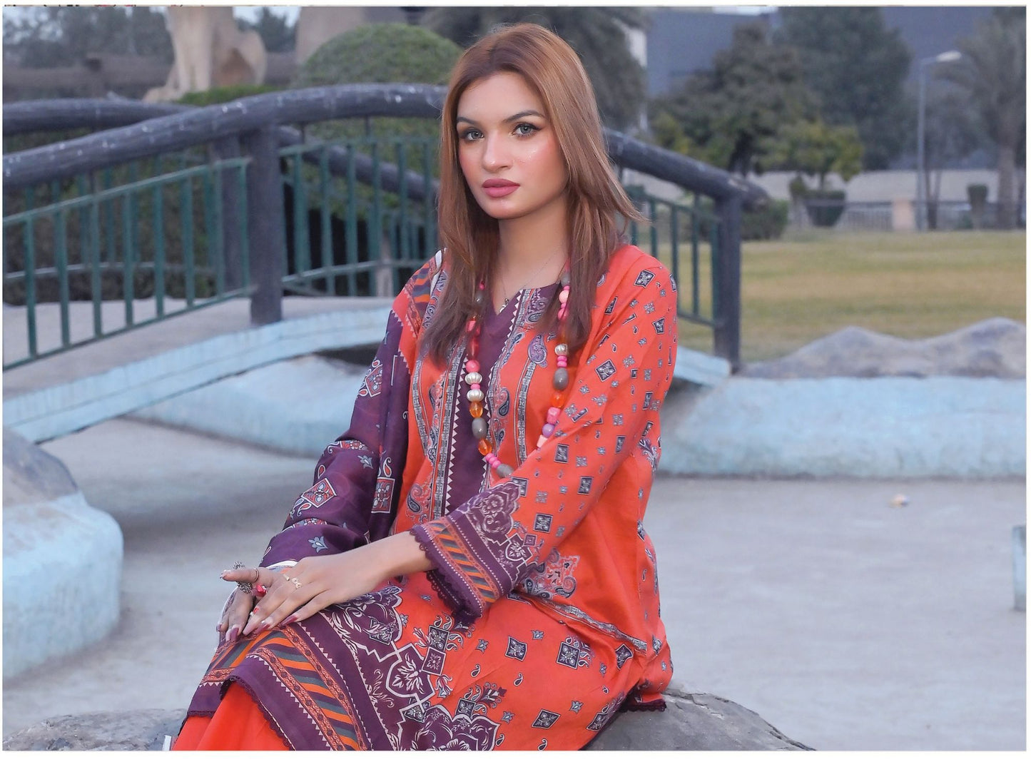Grand Volume - Premium Unstitched Lawn Suit | 3 Piece Summer Collection by Zara Ansari
