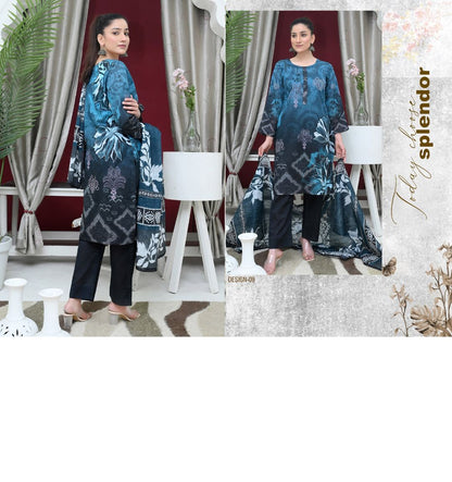 ✨ Tabeer | 3-Piece Unstitched Suit with Box Style Vell Dupatta ✨