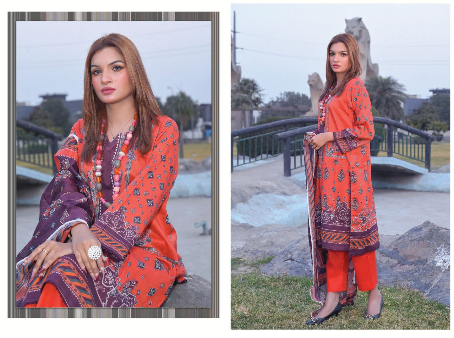 Grand Volume - Premium Unstitched Lawn Suit | 3 Piece Summer Collection by Zara Ansari