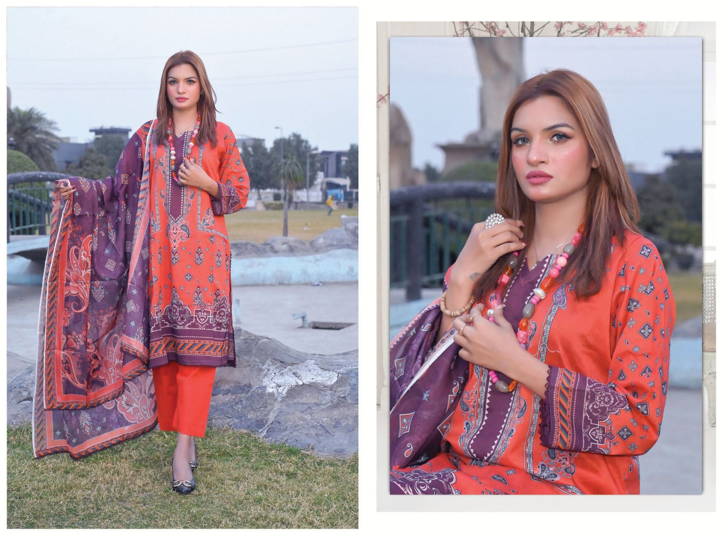 Grand Volume - Premium Unstitched Lawn Suit | 3 Piece Summer Collection by Zara Ansari