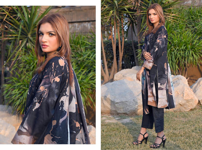 🌸 Khwaahish - Elegant 3-Piece Unstitched Suit 🌸