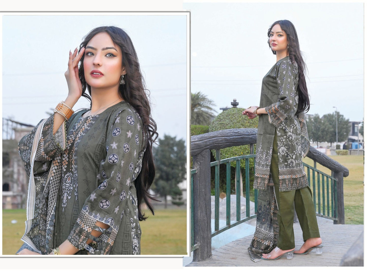 Grand Volume - Premium Unstitched Lawn Suit | 3 Piece Summer Collection by Zara Ansari