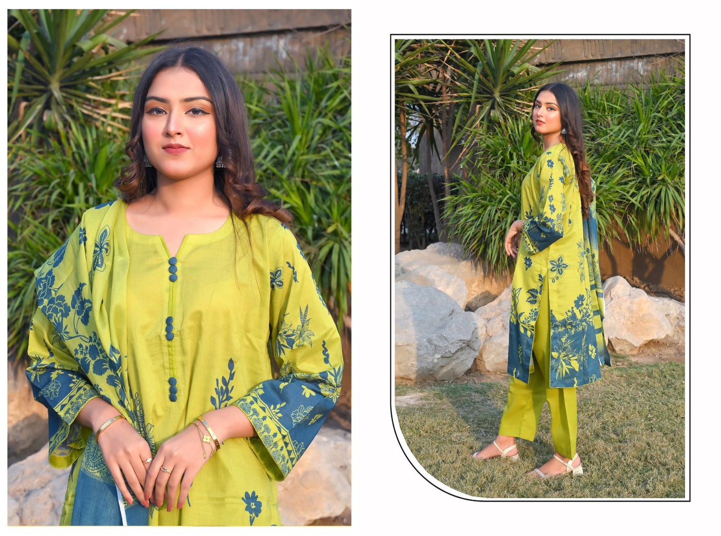 🌸 Khwaahish - Elegant 3-Piece Unstitched Suit 🌸