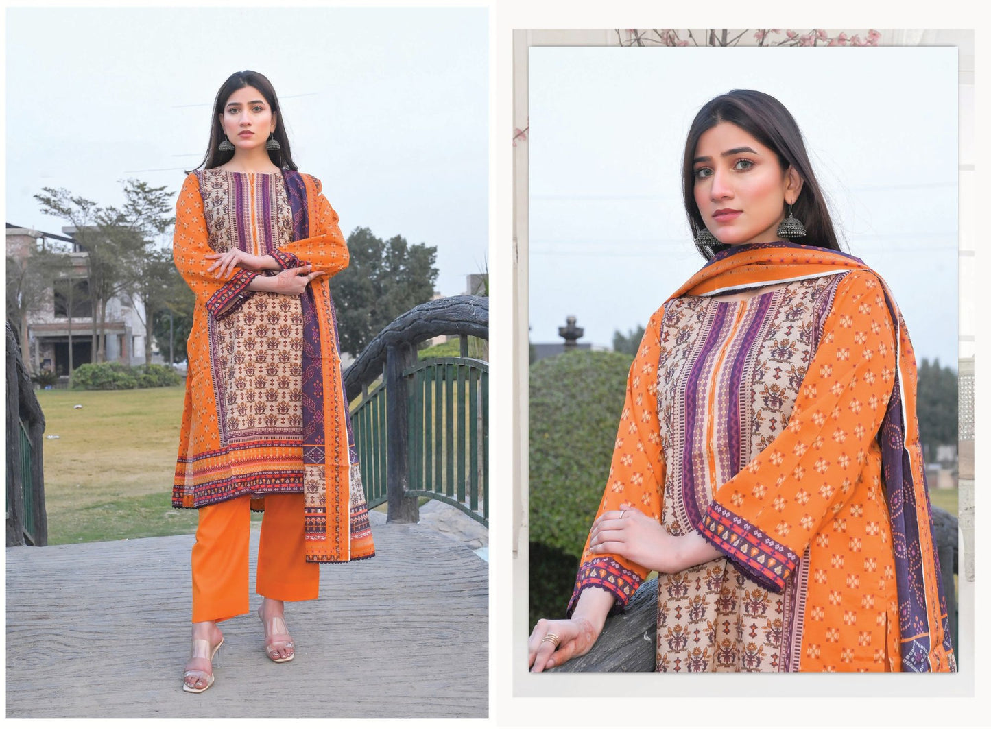 Grand Volume - Premium Unstitched Lawn Suit | 3 Piece Summer Collection by Zara Ansari