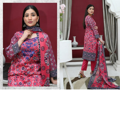 ✨ Tabeer | 3-Piece Unstitched Suit with Box Style Vell Dupatta ✨
